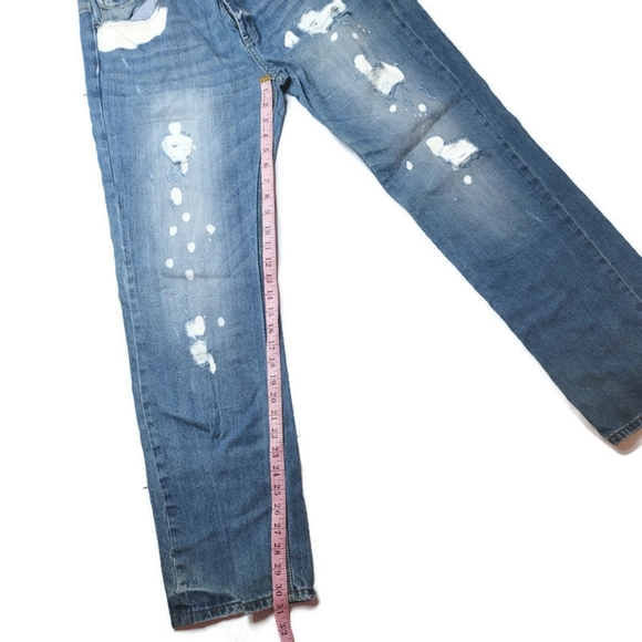 Blacx bleach dye hole distressed jeans size 33 - Picture 5 of 5